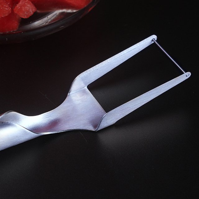 Tenedor De Sandía Cortador de frutas multifuncional, tenedores de frutas de acero inoxidable, utensilios de cocina Libre de BPA