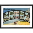 thumbnail image 2 of Art.com Greetings from Aruba, Netherland Antilles Art Print, Black Frame Wall Art, 23" x 17", 2 of 5