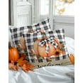 thumbnail image 2 of Decorative Throw Pillow Covers 18x18 Inch Set of 2 Pumpkin Fall Decor Pillow Cases for Couch, Sunflower Black White Plaid Cushion Case for Living Room Bedroom Bed Car Chair, 2 of 9