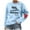 Light Blue-Sweatshirt, variant on Qetyuw Yes I'm Always Freezing Print Sweatshirt for Women Crew Neck Raglan Long Sleeve Pullover Loose Fit Sweatshirts