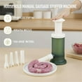 thumbnail image 2 of Machine Manuelle pour Garnir les Saucisses pour la Maison, Outils pour Saucisses Maison, Outils pour Saucisses Faits à la Main 4 Largeurs, Machine à Lavement Manuelle à Pression pour la Maison, pour Usage Intérieur et Extérieur (Gris), 2 of 8