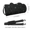 thumbnail image 2 of Pofeuu Spider Web Black Print Travel Duffel Bag,Sports Tote Gym Bag,Shoulder Weekender Overnight Bag for Women Gym Bag, 2 of 6