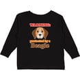 thumbnail image 3 of Inktastic Beagle Dog Gifts Protected By Boys or Girls Long Sleeve Toddler T-Shirt, 3 of 5