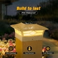 thumbnail image 4 of Fence Post Lights, 4x4 Cap for Vinyl Deck Outdoor, Warm/Cool White, Waterproof Decorative Garden Pathway, 4 of 5