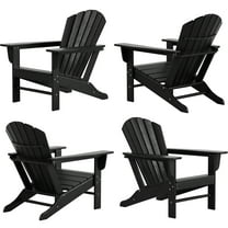 Westin Outdoor Patio Adirondack Chair (Set of 4), Black