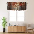 thumbnail image 2 of Autumn Kitchen Window Curtain Valance Maple Leaf Natural Landscape Vintage Window Window Treatment Valance Curtains for Bathroom 54 by 18 in, 1 Panel, 2 of 6