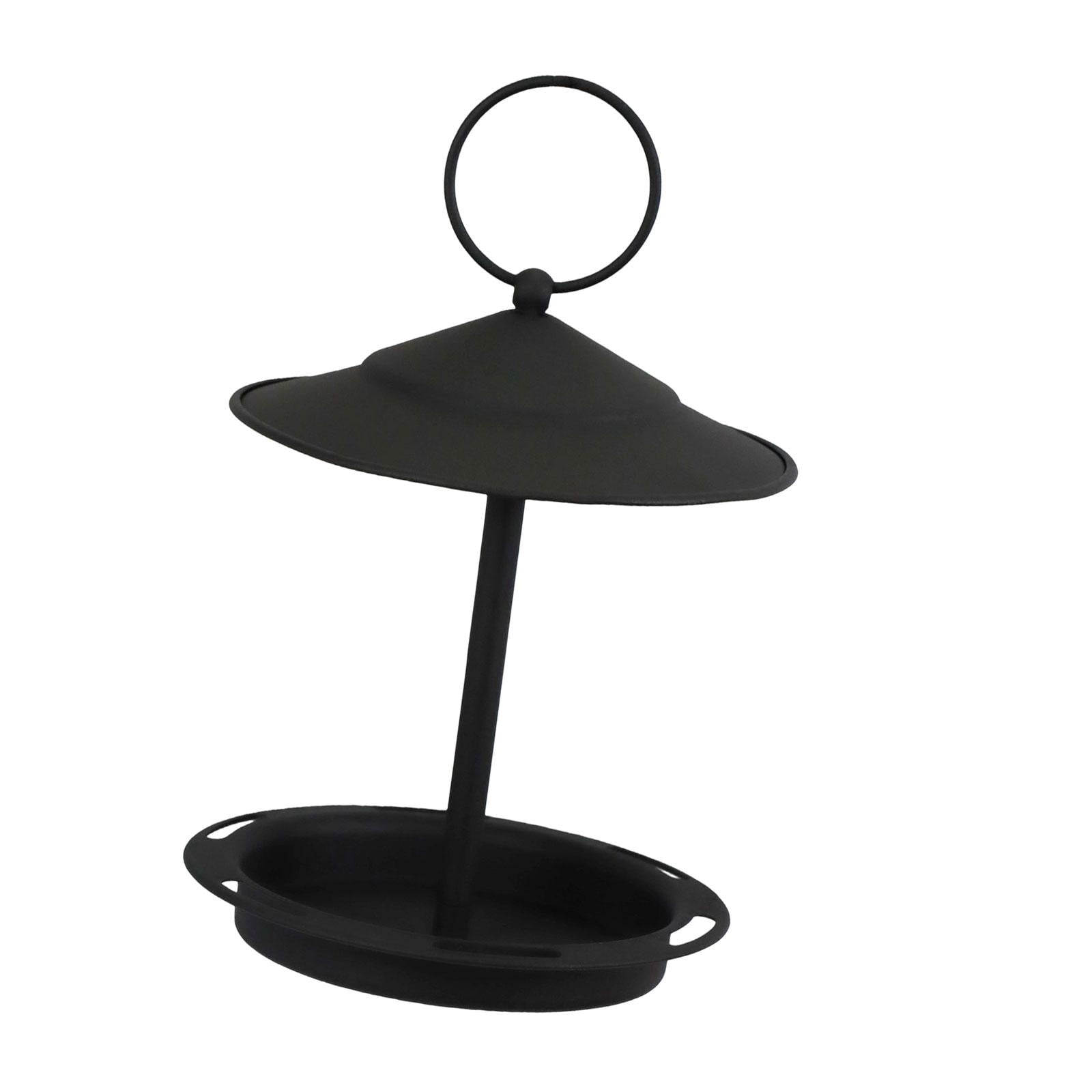 Bvdfgk Hanging Bird Bath Feeding Bowl Sturdy Platform Metal Bird Feeder Yard Parrot