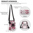 thumbnail image 6 of HELLHERO Claw Splatter Adjustable Strap Crossbody Small Crossbody Bags, Vintage Polyester for Outdoor Daily Use, 6 of 10