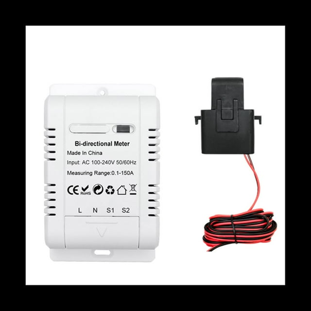 Tuya WiFi Inteligente Bidireccional MonofáSico Medidor de EnergíA Solar ProduccióN de EnergíA Medidor de Monitoreo de Consumo