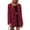 Wine, variant on Women's Solid Color Single Button Blazer Casual Long Sleeve Fashion Outerwear Green M