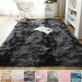 thumbnail image 2 of LELINTA 7 Sizes Ultra Soft Indoor Modern Area Rugs Fluffy Living Room Carpets for Children Bedroom Home Decor Child Play Mat, 48''x72'', Dark Grey, 2 of 5