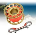 thumbnail image 1 of Fishing Line Reel, 30m / 98.43ft Aluminum  Diving Reel Aviation Multi Purpose Finger Spool With Double Ended Hooks, 1 of 7