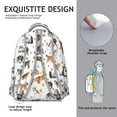thumbnail image 5 of Stylish Cat Print Backpack for Women & Girls - Waterproof School Bag for College & Travel - Roomy Laptop Backpack with Organizer Pockets - Trendy Floral Cat Theme, 5 of 6