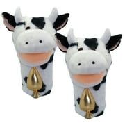 Cow Bigmouth Puppet, Pack of 2