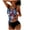 #7_Blue, variant on Women Halter Bikini Set-Two Piece Triangle Independence Day Patriotic Bikini Set Tummy Control High Waisted American Flag Printed Swimsuits Swimwear Beach Holiday Swimdress