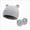 M31-Grey, variant on Kids Bear Ear Knit Beanie and Mitten Set,2-Piece Winter Warm Accessory