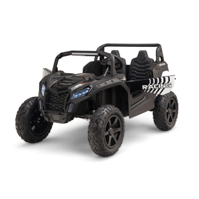 KingToys White XXL Dune Buggy XR 24V/180W Ride-On Buggy, Brushless Motor, Inflatable Tires, Without RC