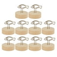 thumbnail image 4 of Table Number Holder, Log Base Place Card Holder   For Office For Home Decoration For Memorial Day Party, 4 of 8