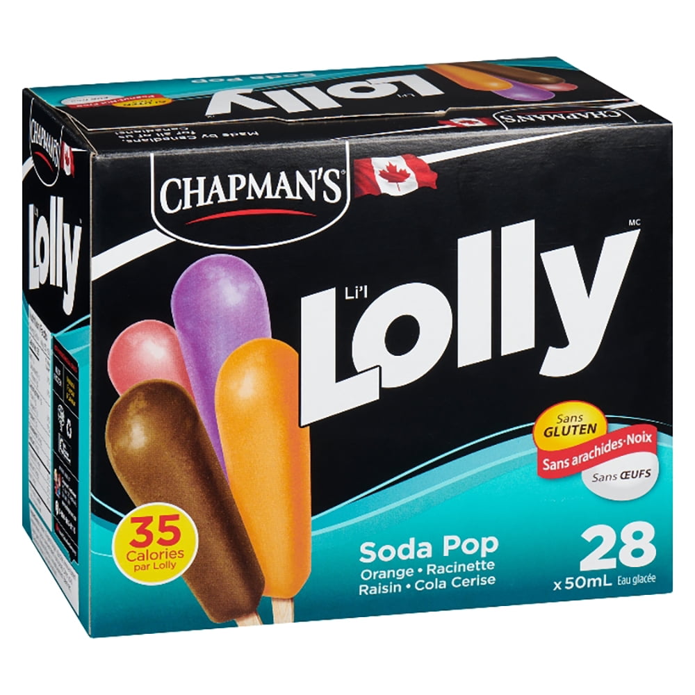 Chapman's Low Calorie Soda Pop Li'l Lolly in a Box, 28 x 50mL
