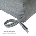 thumbnail image 5 of Heather Gray 44 x 22 in. Outdoor High Back Chair Cushion (2-Pack) by Greendale Home Fashions, 5 of 9