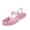 Girls' sandals # Pink, variant on Toddler Girl Shoes Summer Jelly Sandals Kids Caged Closed Toe Beach Footwear Sparkly Daisy Floral Applique Flats Little Child Outdoor Pool Party Fashion Outfit