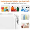 thumbnail image 4 of Emapoy Clear Makeup Bag, Waterproof Travel Toiletry Bag for Women Men, White, 3 Pcs, 4 of 7