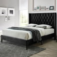 thumbnail image 4 of Better Home Products Amelia Velvet Tufted Queen Bed with Easy Assembly & Sturdy Construction, Black, 4 of 5