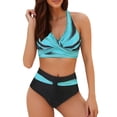 thumbnail image 2 of High Waisted Bikini Sets for Women Fashionable Two Color Womens Two Piece Swimsuits Swimsuit, 2 of 5