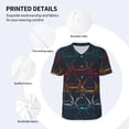 thumbnail image 3 of KLL Cartoon Sharks for Men's Baseball Shirts,Short Sleeve Casual Shirts Button Down Shirt for Men Beach Summer Wedding Shirt-4X-Large, 3 of 7