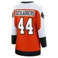 thumbnail image 3 of Women's Fanatics Nicolas Deslauriers Orange Philadelphia Flyers Home Breakaway Player Jersey, 3 of 3