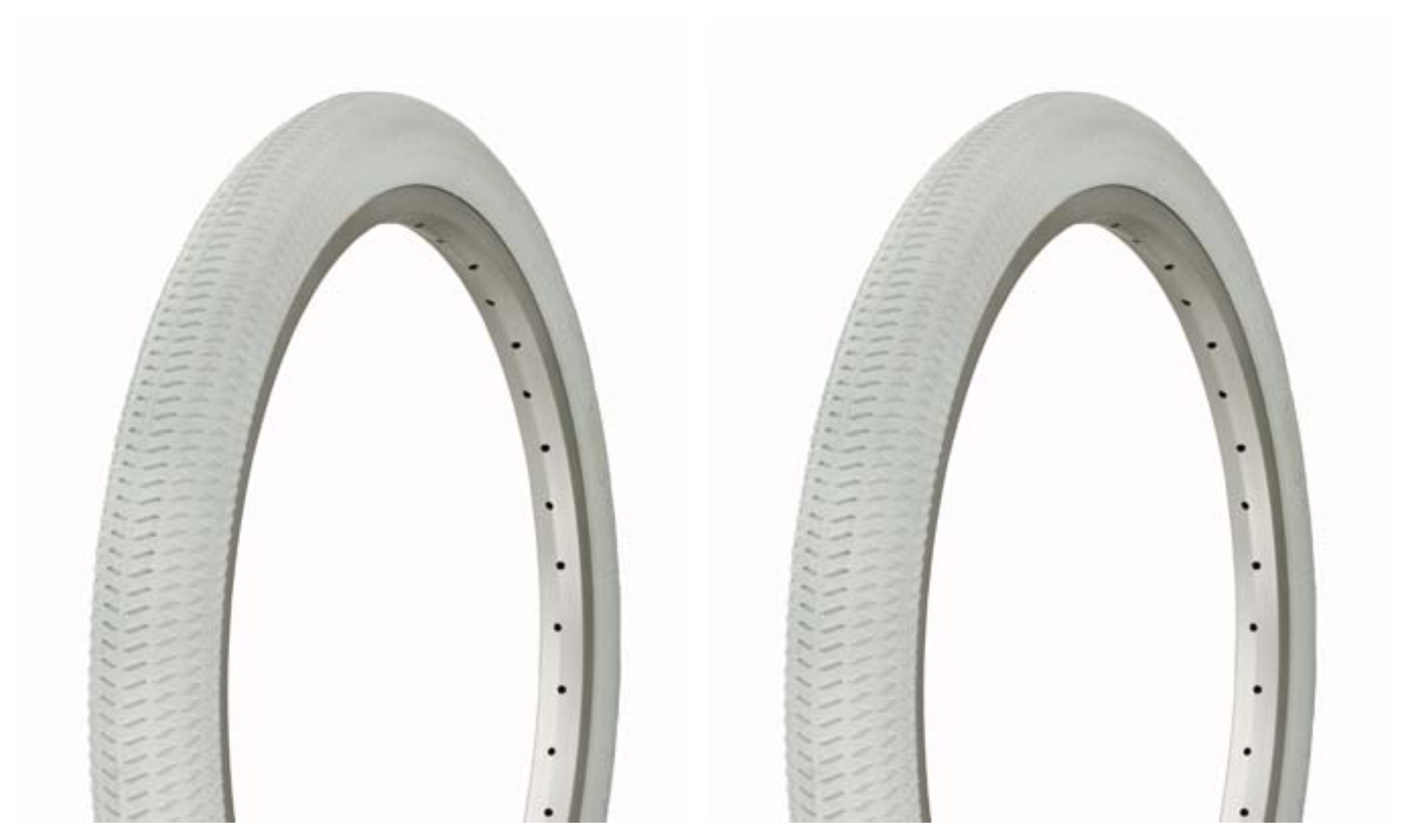 Lowrider Tire set. 2 Tires. Two Tires 20 X 1.95 WHITE 5031 bike part