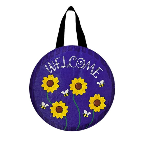 Briarwood Lane Sunflowers and Bees Door Hanger
