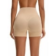 thumbnail image 3 of INSPIRE CHIC Women's High Waisted Boyshorts Underwear Soft Stretch Seamless Control Panties for Under Dresses M Beige, 3 of 5