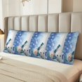 thumbnail image 2 of Naloa Christmas Snowman In The Snow Body Pillow Cover, Pillowcases with Hidden Zipper Breathable Long Pillow Case (Pillows are not included,20x54 inch), 2 of 7
