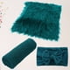 thumbnail image 5 of Juego de 3 mantas de tela peluda con lazo, cómodas mantas de tela para bebé, accesorios de fotografía (verde oscuro), 5 of 5