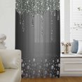 thumbnail image 6 of Black Grey Sheer Curtains 96 Inches Long, Modern Abstract Diamond Luxury Gradient Light Filering Curtains, Privacy Drapes Simi Floor to Veiling Curtain for Living Room Bedroom Large Window Treatment, 6 of 9