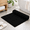 Black-18" x 24" (Rectangular), variant on Bathroom Rugs Chenille Bath Rug Soft Short Plush Mat Shower Water Absorbent Quick Dryhine Washable(brown 18" X 24")