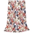 thumbnail image 2 of Honeii Starfish Shell Print Fleece Blanket - Throw Blanket for Bed, Sofa, Couch, Camping, and Travel , Microplush Ultra Soft Warm Blanket-40"x30", 2 of 7