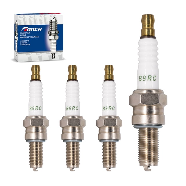 PK4 TORCH B9RC Terminal de Tornillo Spark Plug Reemplazo para NGK CR9E/6263, Autolite 4302/XS4302, Bosch 0242068500, Compatible con Yamaha FX10MT, Suzuki GSX-R1000, OEM