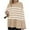 Beige1, variant on Timegard Sweaters for Women Striped Drop Shoulder Side Split Long Sleeve Pullover Fall Winter Knit Tops