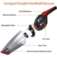 thumbnail image 4 of Handheld Vacuum Cleaner Cordless, Rechargeable (USB Charge), Powerful Suction Cleaner, Portable Hand Vacuum for Pet Hair Home and Car Cleaning, Wet & Dry, 4 of 5