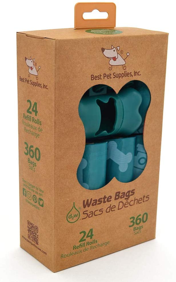  EZ 1000 Pet Dog Waste Poop Bags Black : Pet Supplies