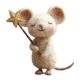 thumbnail image 2 of Ratones hechos a mano con adornos de muñecos de ratón estrella, miniatura navideña creativa para interiores Estilo C, 2 of 7