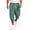 Cyan, variant on LTTVQM Men's Casual Athletic Capri Pants Mixed Check Plaid All Over Print Drawstring Cropped Cargo Trousers, Beach Hiking Daily Wear Capri Shorts Blue M