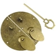 thumbnail image 3 of Retro Brass Chinese Dynasty Style Furniture Door Pull Handle Knock Lock Latch, 3 of 9