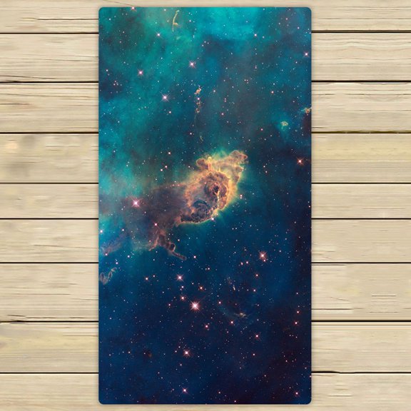 PHFZK Universe Towel, Nebula Hand Towel Bath Bathroom Shower Towels Beach Towel 30x56 inches