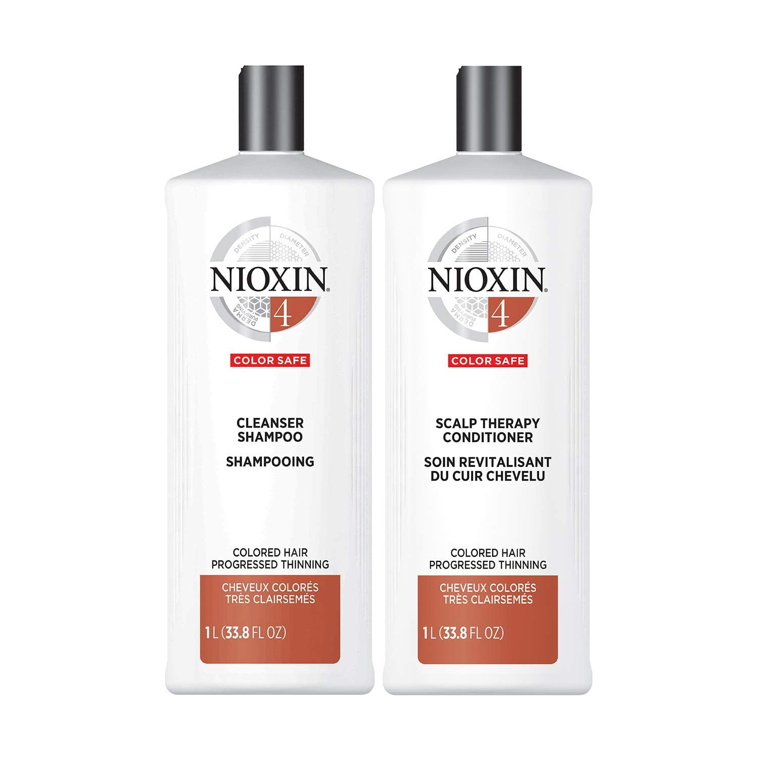 Rijke man Beschietingen bovenste Nioxin System 4 Cleanser & Scalp Therapy Shampoo and Conditioner Duo, 33.8  Fl Oz - Walmart.com