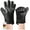 Black, variant on 2pc Silicone Oven Mitts Heat Resistant 500 Degrees,Waterproof & Non-Slip Oven Gloves with Fingers,Cotton Lined Silicone Oven Gloves Kitchen Mitts for Baking Cooking Barbecue(Green)