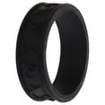 thumbnail image 2 of Anillo de boda con flores de silicona - Negro de ROQ para mujer - Anillo de 8 mm, 2 of 2