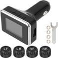 thumbnail image 3 of Tire Pressure Monitoring System with Full-Color Real-Time Display Wireless Car TPMS with 4 Waterproof Sensors Adjustable Auto Power Alarm Monitor Reusable for Truck RV Trailer Car, 3 of 11